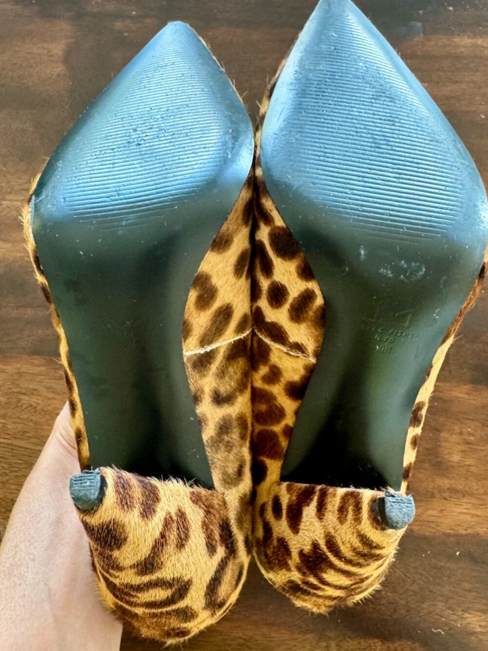 MARC FISHER Hesla Leopard Calf Hair Pump - Picture 12 of 13